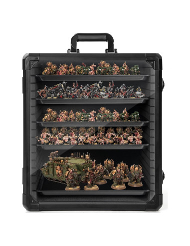 Caja de Almacenamiento de Miniaturas WELIDAY Grande con Cerradura