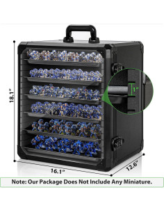 Caja de Almacenamiento de Miniaturas WELIDAY Grande con Cerradura 2