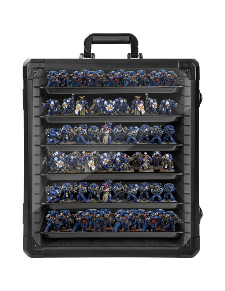 Caja de Almacenamiento de Miniaturas WELIDAY Grande con Cerradura