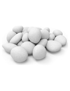 24 Piezas Piedras Cerámicas B-HOTTE para Chimeneas Gas