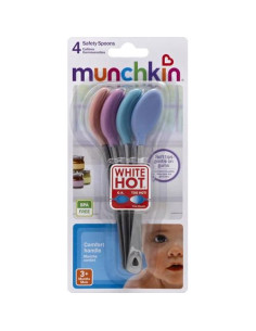 Cucharas de Seguridad Munchkin White Hot, 4 Piezas 2