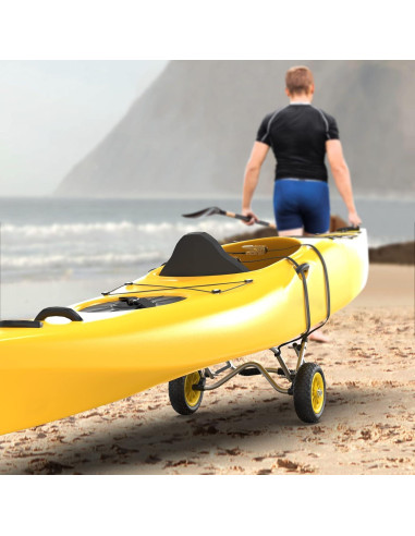 Carro de Kayak Bonnlo Plegable 90.72 kg Ruedas Sólidas