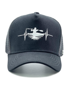 Gorra Trucker NVJUI Ajustable para Kayak Negra