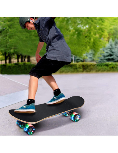 Patineta GIEEU 31" Arce 9 capas Ruedas que Parpadean