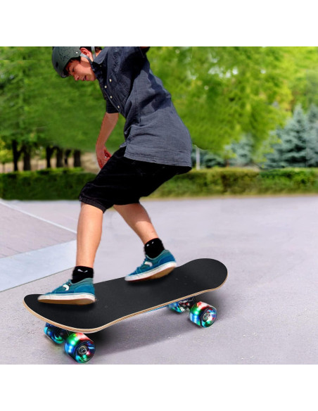 Patineta GIEEU 31" Arce 9 capas Ruedas que Parpadean