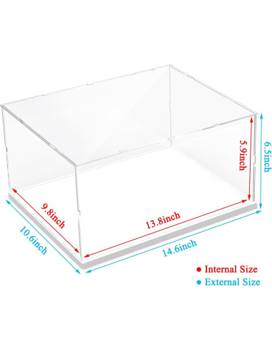 Caja Acrílica Transparente ELEpure 35x25x15 cm con Luz