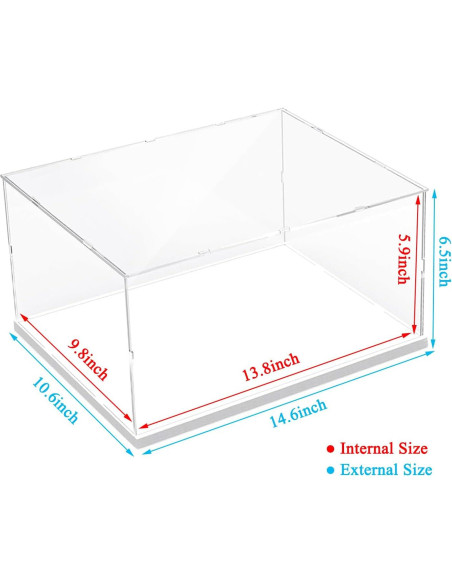 Caja Acrílica Transparente ELEpure 35x25x15 cm con Luz