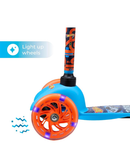 Scooter Autobalanceado Voyager Hot Wheels 3 Ruedas Iluminadas