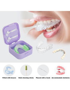 Estuche para Retenedores Jumblex 2 en 1 Rosa Silicona 2