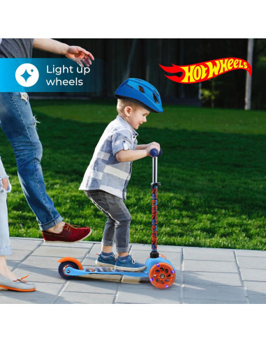 Scooter Autobalanceado Voyager Hot Wheels 3 Ruedas Iluminadas