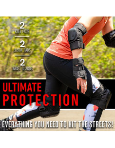 Conjunto de Protectores de Rodillas, Codos y Muñecas Franklin 3 en 1 2