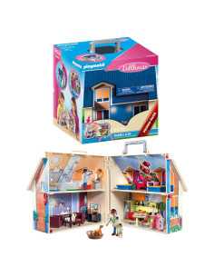 Casa de Muñecas Portátil Playmobil 2 Pisos 4 Habitaciones