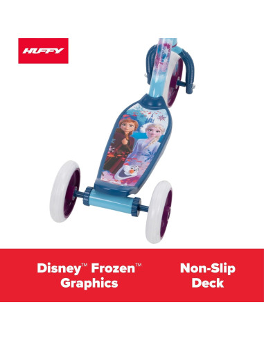 Scooter Huffy Frozen 2 para Niños 3+ Años, 3 Ruedas, Antideslizante