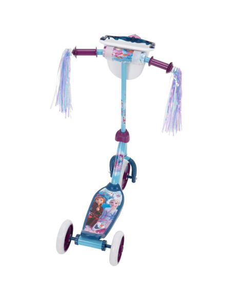 Scooter Huffy Frozen 2 para Niños 3+ Años, 3 Ruedas, Antideslizante