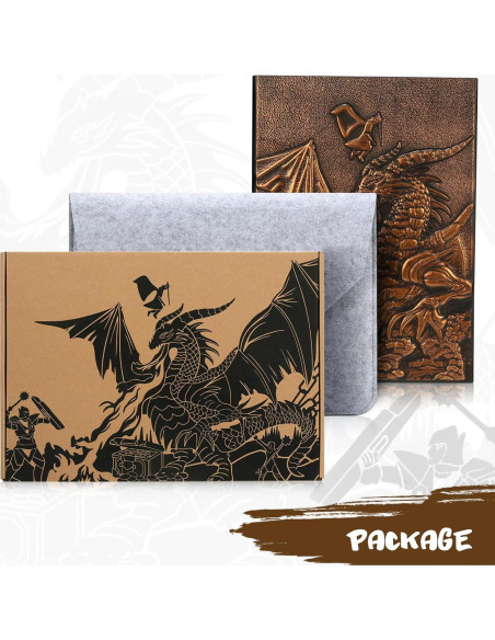 Pantalla DM SC 3D Cuero Sintético Dragón 4 Paneles Cobre