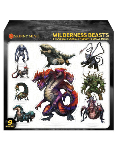 Miniaturas D&D Bestias de Wilderness 2D Acrílico Duradero