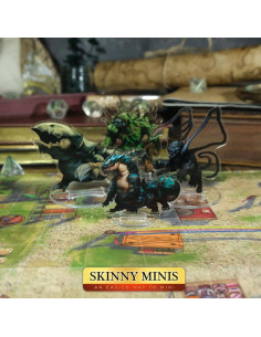Miniaturas D&D Bestias de Wilderness 2D Acrílico Duradero 2
