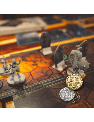 Conjunto de Monedas Pirata - 102 Monedas de Bronce, Plata y Oro