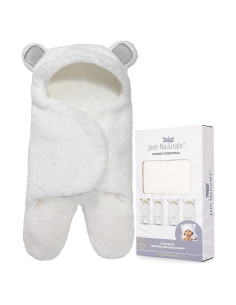 Manta Swaddle Orgánica Jam Naturals Cute Bear 0-3m Gris