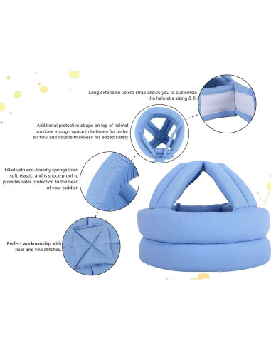 Casco de Seguridad Bebé GP14050752 Azul Ajustable