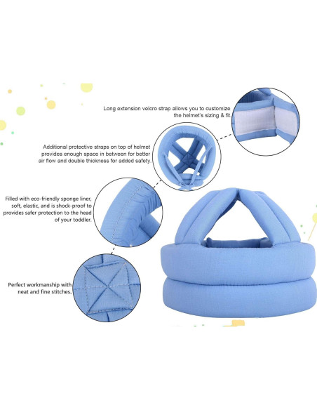 Casco de Seguridad Bebé GP14050752 Azul Ajustable