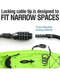 Candado de Cable MARQUE 4.57 m Combinación Reajustable 2