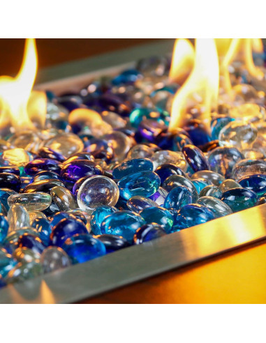 GRISUN 1.27 cm Bahama Blend Vidrio para Fogata 4.54 kg