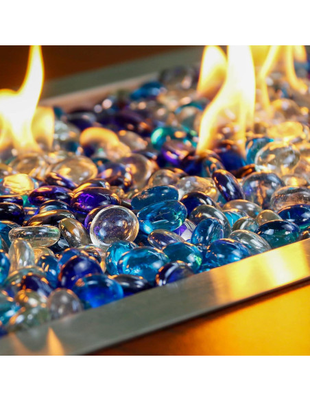 GRISUN 1.27 cm Bahama Blend Vidrio para Fogata 4.54 kg