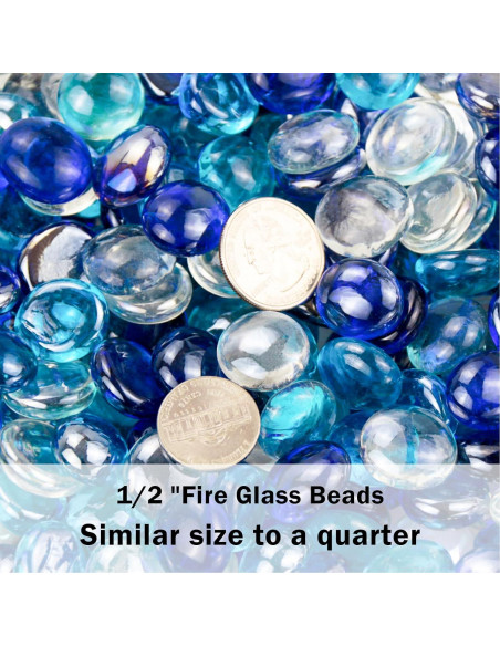 GRISUN 1.27 cm Bahama Blend Vidrio para Fogata 4.54 kg