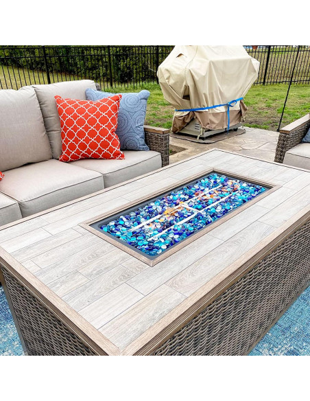 GRISUN 1.27 cm Bahama Blend Vidrio para Fogata 4.54 kg