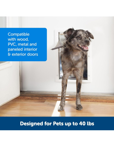 Puerta para Perros PetSafe Never Rust Mediana 18 kg Pintable