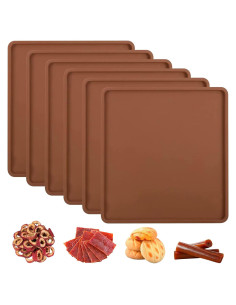 6 Tapetes de Silicona Genérico 34.3x34.3cm Antiadherentes