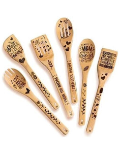 Set de Utensilios de Cocina Riveira 6 Piezas de Bambú 2