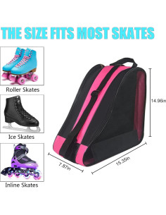 Bolsa para Patines Peyorom Rosa 39x39x20 cm Ajustable 2