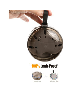 Estuche para Dentaduras Mckkor Negro a Prueba de Fugas 2