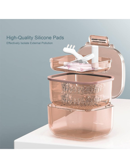 Estuche para Retenedores LOEVCC Naranja 8x8x6 cm