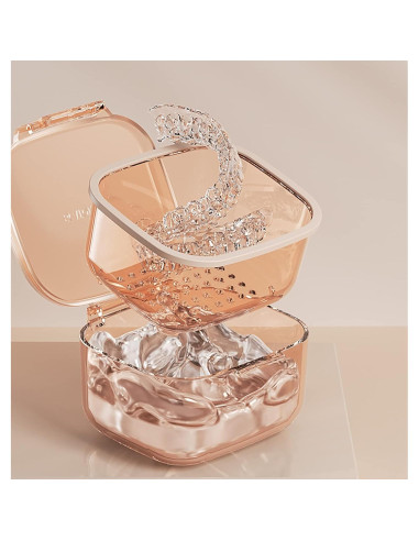 Estuche para Retenedores LOEVCC Naranja 8x8x6 cm