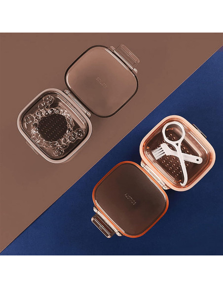 Estuche para Retenedores LOEVCC Naranja 8x8x6 cm