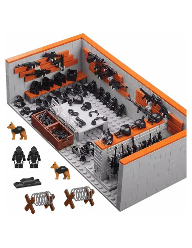 Set de Construcción Militar Lekaka 583 Piezas Kit SWAT