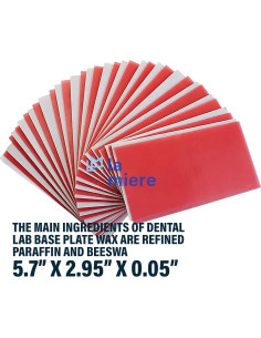 Cera de Base Dental LA MIERE 20PCS 270g Flexible y Resistente 2