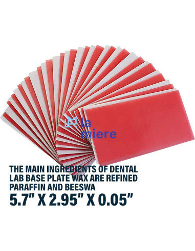 Cera de Base Dental LA MIERE 20PCS 270g Flexible y Resistente