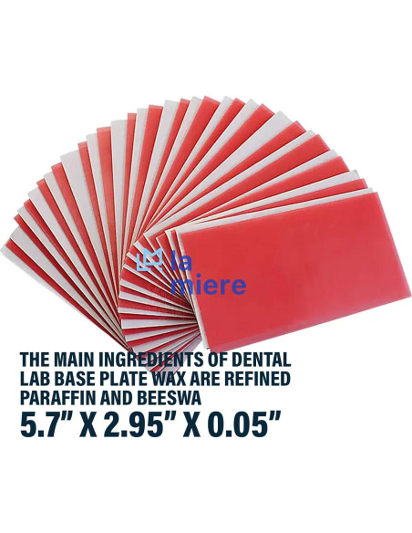 Cera de Base Dental LA MIERE 20PCS 270g Flexible y Resistente