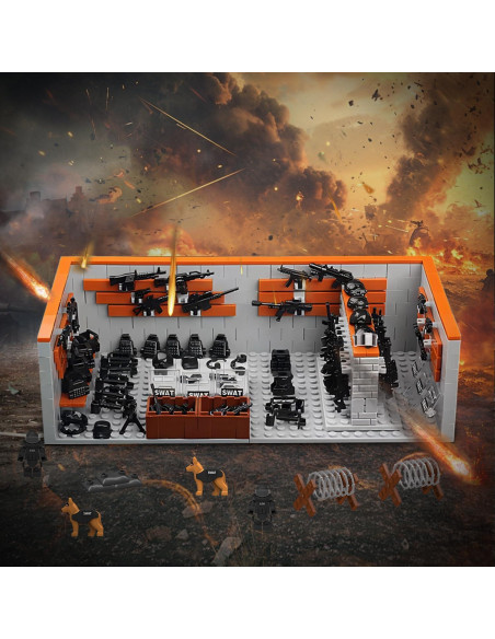 Set de Construcción Militar Lekaka 583 Piezas Kit SWAT