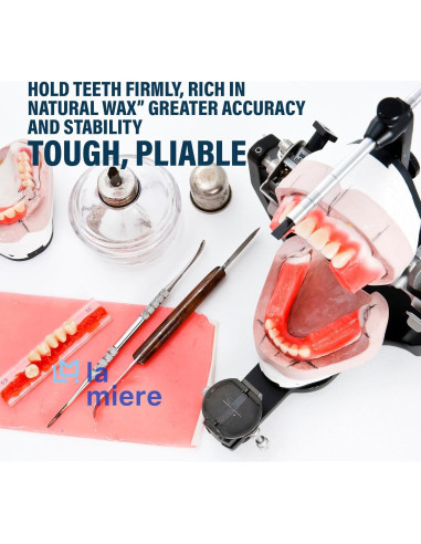 Cera de Base Dental LA MIERE 20PCS 270g Flexible y Resistente