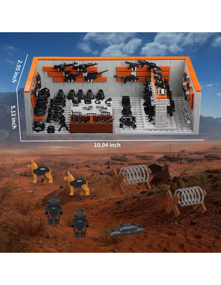 Set de Construcción Militar Lekaka 583 Piezas Kit SWAT