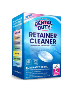 120 Tablet. Limpiadoras Dentaduras Dental Duty - Sin Químicos