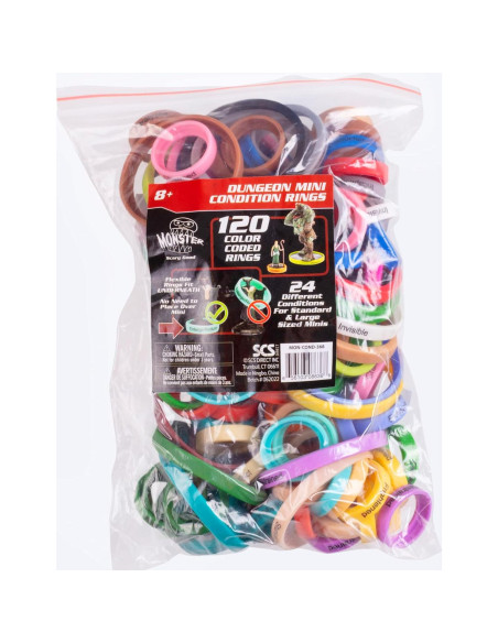 Anillos de Condición Flexibles MONSTER PROTECTORS 120 Pzs
