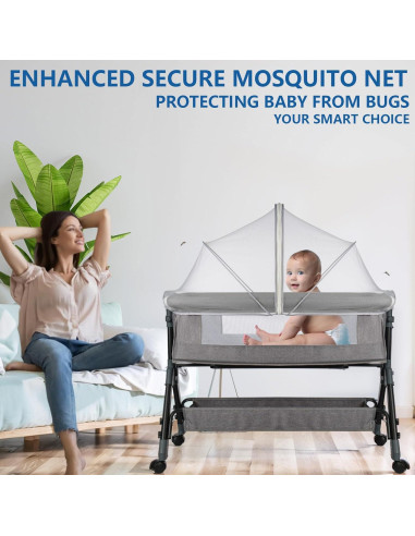 Cubierta de Cuna Portátil Sunjoy Castle con Red Antimosquitos