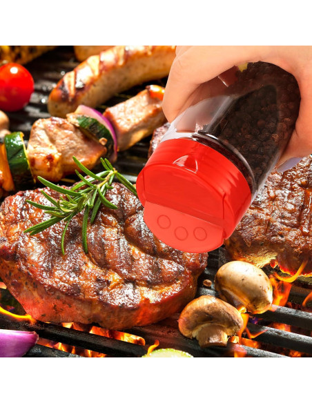 30 Tarros de Plástico para Especias Uiifan 250 ml con Tapa Abatible