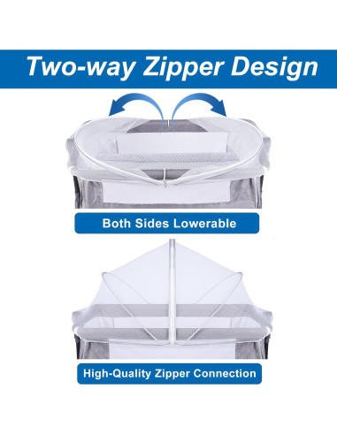 Cubierta de Cuna Portátil Sunjoy Castle con Red Antimosquitos